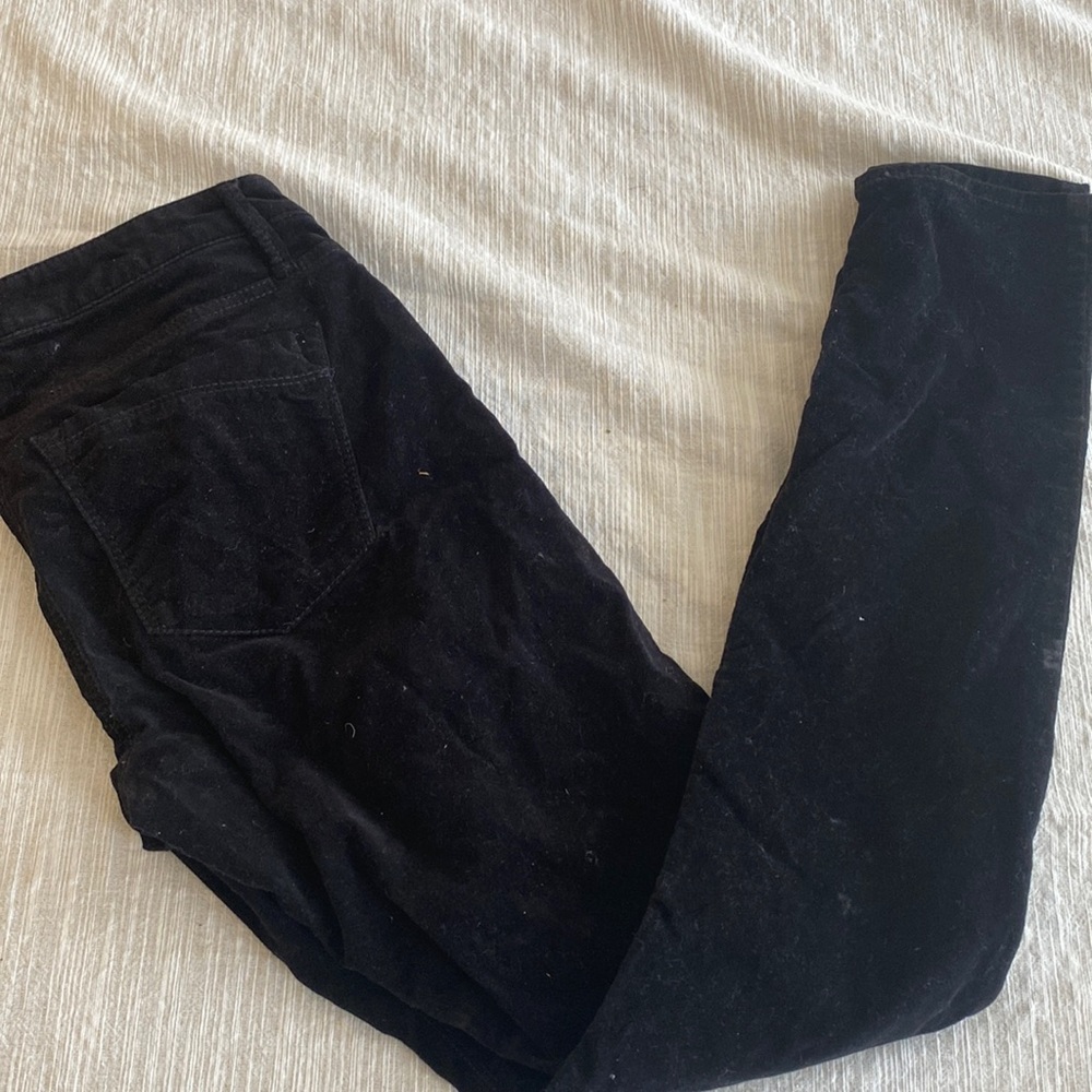 Express black corduroy jeans.